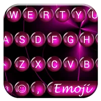 Emoji Keyboard Spheres Pink icon