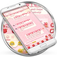 SMS Messages Strawberry Cream icon