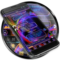 SMS Messages Neon Multi Theme icon