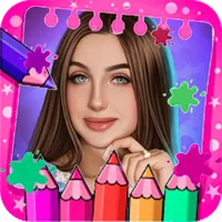 Lady Diana Coloring Game icon
