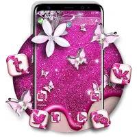 Glitter Butterfly Launcher icon