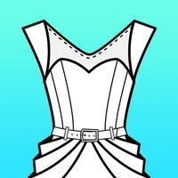 Fashion Design Flat Sketch icon