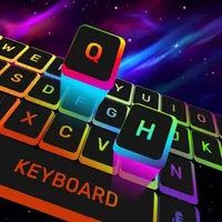 Neon LED Keyboard: Emoji, Font icon