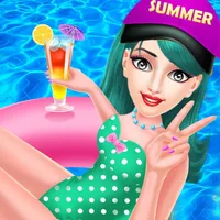 Summer Girl Swimming PoolParty icon
