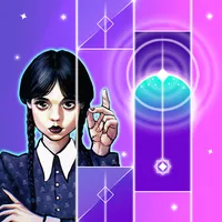 Wednesday Addams Piano Tiles icon