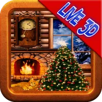 Christmas Fireplace Live Wall icon