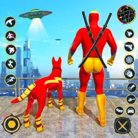 Miami Spider Rope Hero Games icon