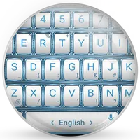 Keyboard Theme Frame W Blue icon