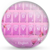 Keyboard Theme Glass Pink Flow icon