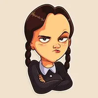 Wednesday Addams Sticker WA icon