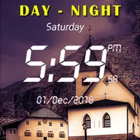 Day & Night Digital Clock LWP icon