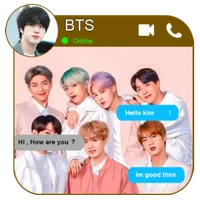 jimin bst Fake call : chat & l icon