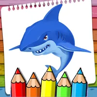 Megalodon Shark Coloring icon