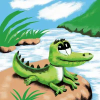 Croco Adventures simple arcade icon