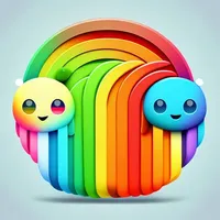 merge rainbow Monster friends icon