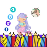 Mermaid Color by Number icon