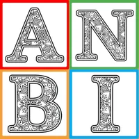 Coloring Alfabet Mandala icon