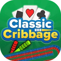 Cribbage classic card game icon