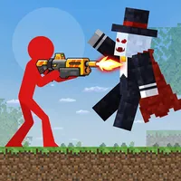 Red Stickman in Craft World icon