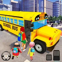 Motu Patlu School Bus Game icon