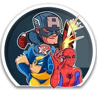 WASticker Superhero Pack Part  icon
