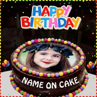 Happy Birthday Photo frame wit icon