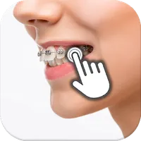 Braces on teeth: Photo editor icon