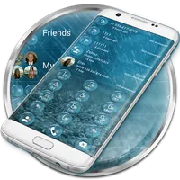 Dialer Theme Bubble Rain drupe icon