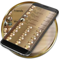 Dialer Theme Gold Copper drupe icon