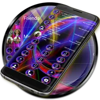 Dialer Theme Neon Abstract icon