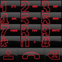 THEME BIG DARK RED EXDIALER icon