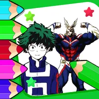 MY Hero Academia coloring book icon