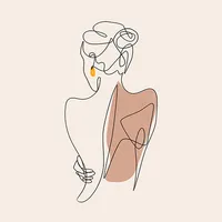 One Line Woman Body Wallpaper icon