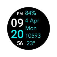 Five Big Text Watch Face icon