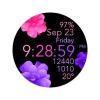 Pink Purple Animated Flowers icon