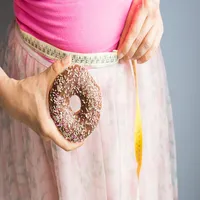 Healthy fat burning diet icon