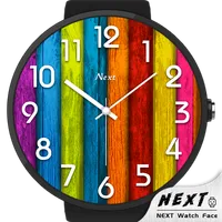Wood Grain Flat Watch Face - N icon