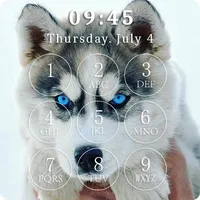 Cute Husky Puppies Lock Screen icon