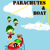 Parachutes and Boat icon