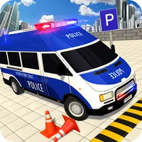 Police Van Parking Game Drive icon