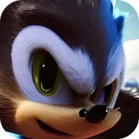 Blue Hedgehog Dash Run 3D v2 icon