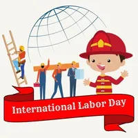 Happy Labor Day card + gif icon