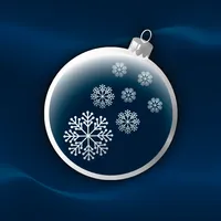 Xmas blue & silver theme icon