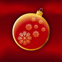 Xmas red & gold theme icon