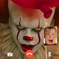 scary clown fake video call icon