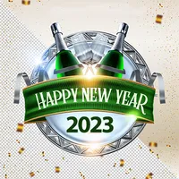 Photo frame for new year 2023 icon
