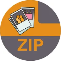 Photos zip share icon