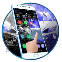 Blue Car Water Ripple LWP icon