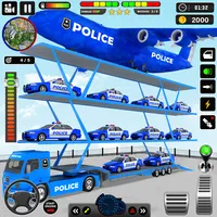 US Police Truck Transport Game icon