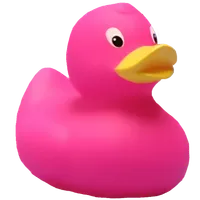 Pink rubber duck stroker icon